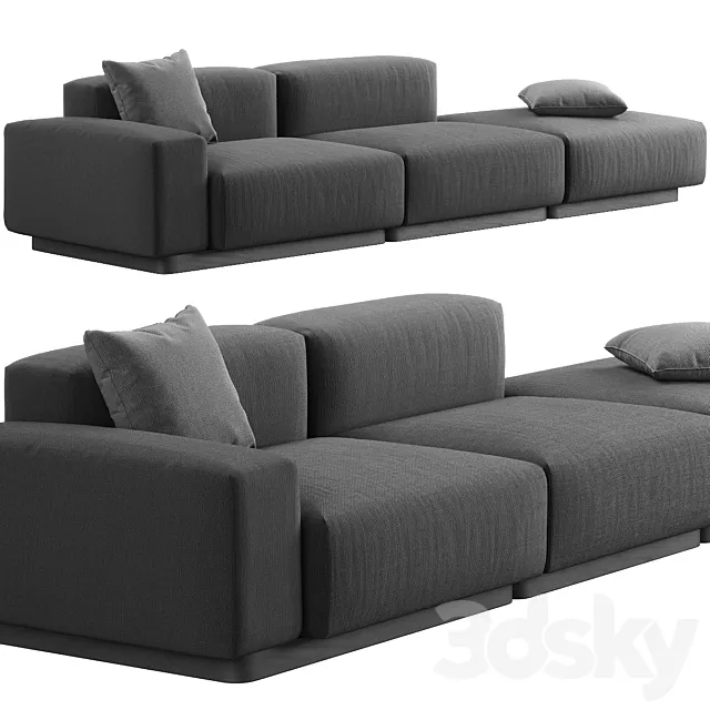 004 Soft Modular Sofa with platform by Vitra 3D Model