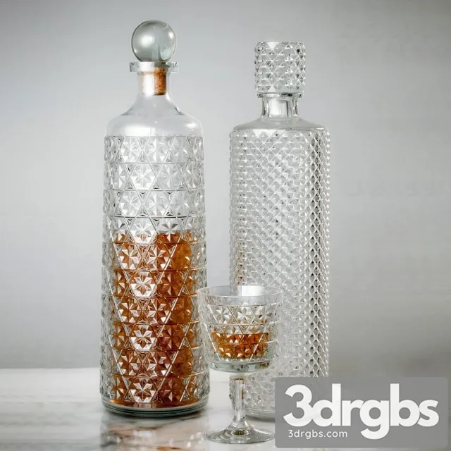 006 Crystal Decantes 3D Model Free