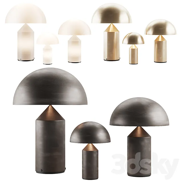 007 Oluce ATOLLO table lamp 00 3DModel