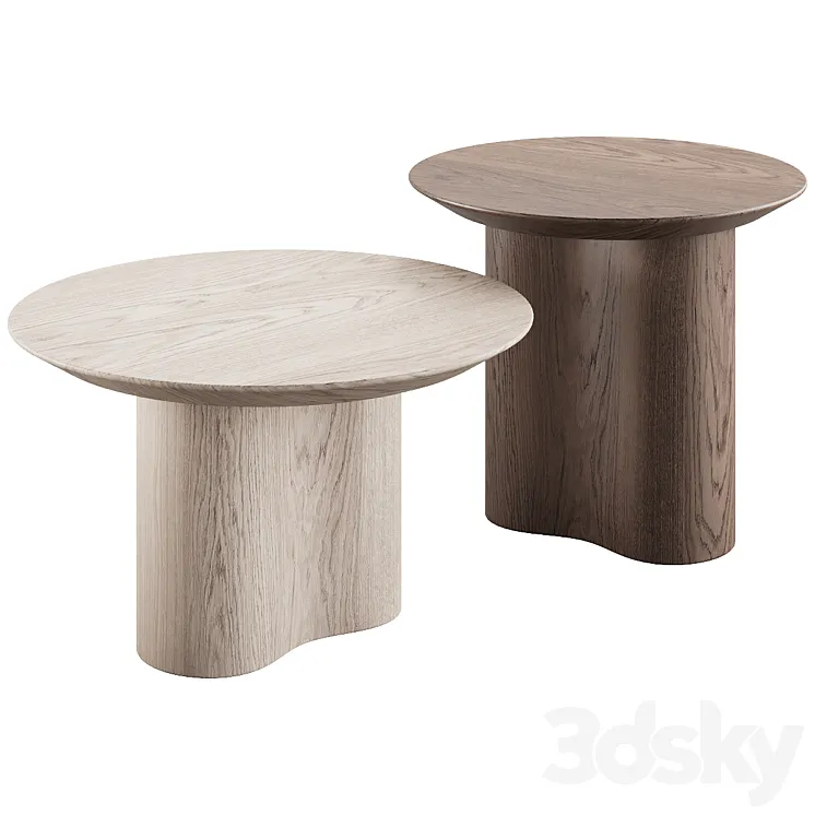 011 modern coffee tables Prince side by grazia&co 3D Model Free