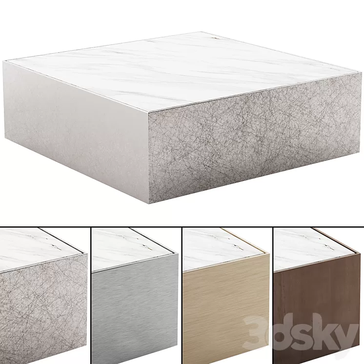 014 Coffee Table Marble Ballot by Phase 3D Model