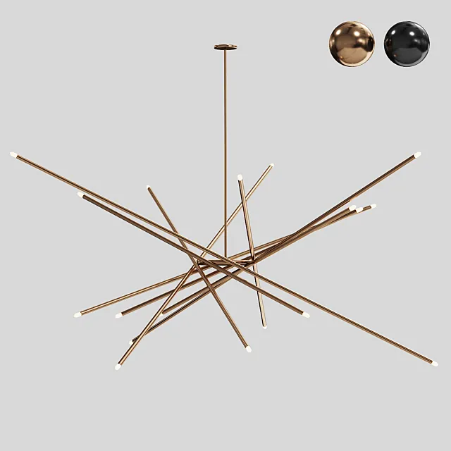 019 barco lumidora chandelier 3D Model