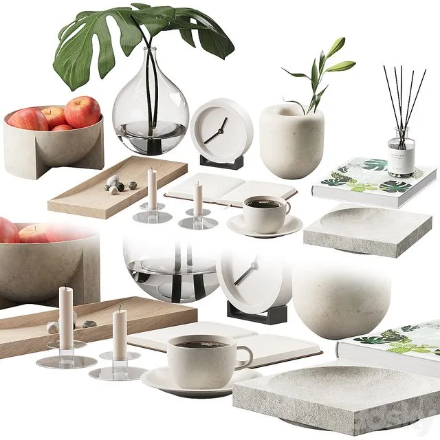 029 Decorative Set 03 3D Model