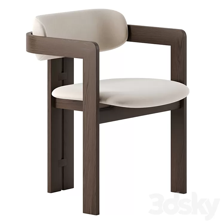 0414 chair by Gallotti & Radice 3D Model