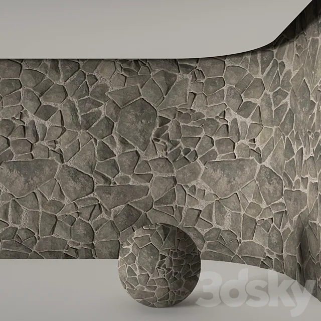 06 Slate Floor Stone | PBR | 4K | PNG | Seamless 3D Model