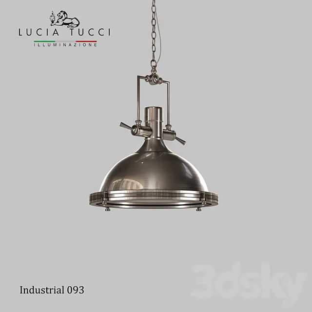 093 Industrial Chandelier 3D Model