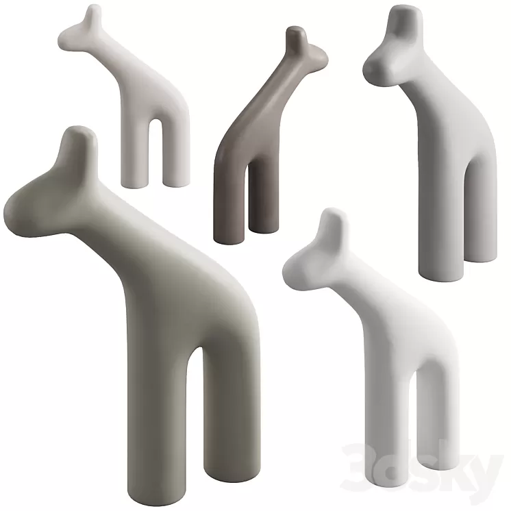 099 Plust RAFFA Polyethylene sculptures 3D Model
