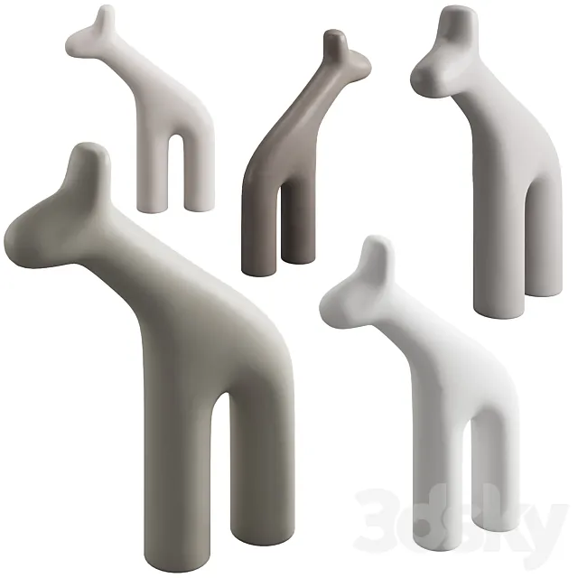 099 Plust RAFFA Polyethylene sculptures 3DModel