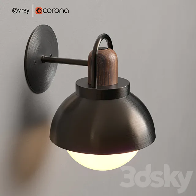 1 Arc Vanity Sconce 3D Model