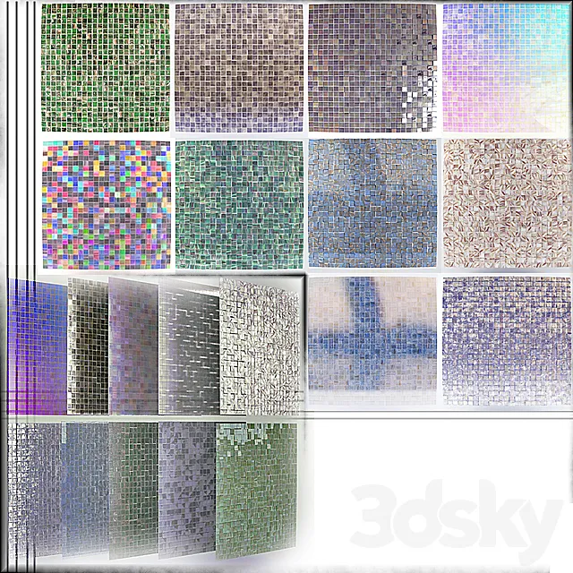10 mosaic 25x25 matrix 3D Model