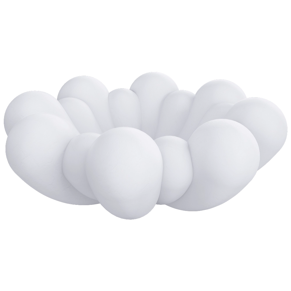 101 Copenhagen - Bloom tray Bone 3D Model