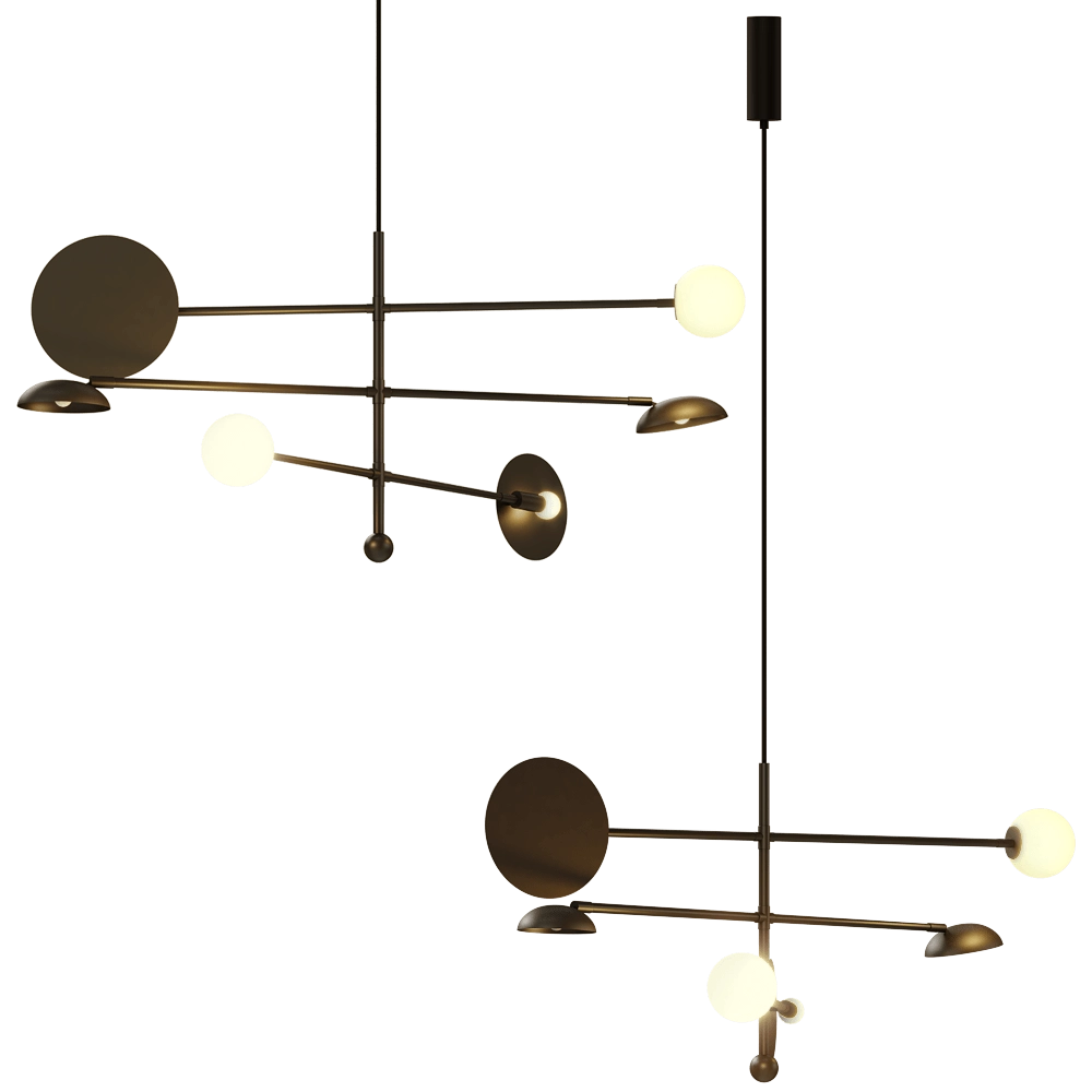 101 Copenhagen - Chandelier Sahn - Bronze 3D Model