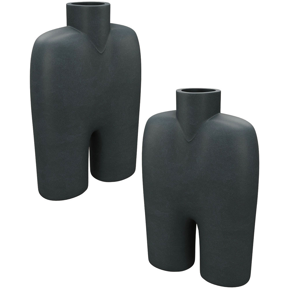 101 Copenhagen - Cobra Vase Tall Medio - Black 3D Model