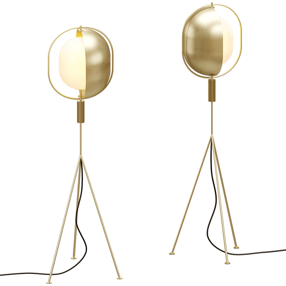 101 Copenhagen - Floor lamp Pearl Brass 3D Model