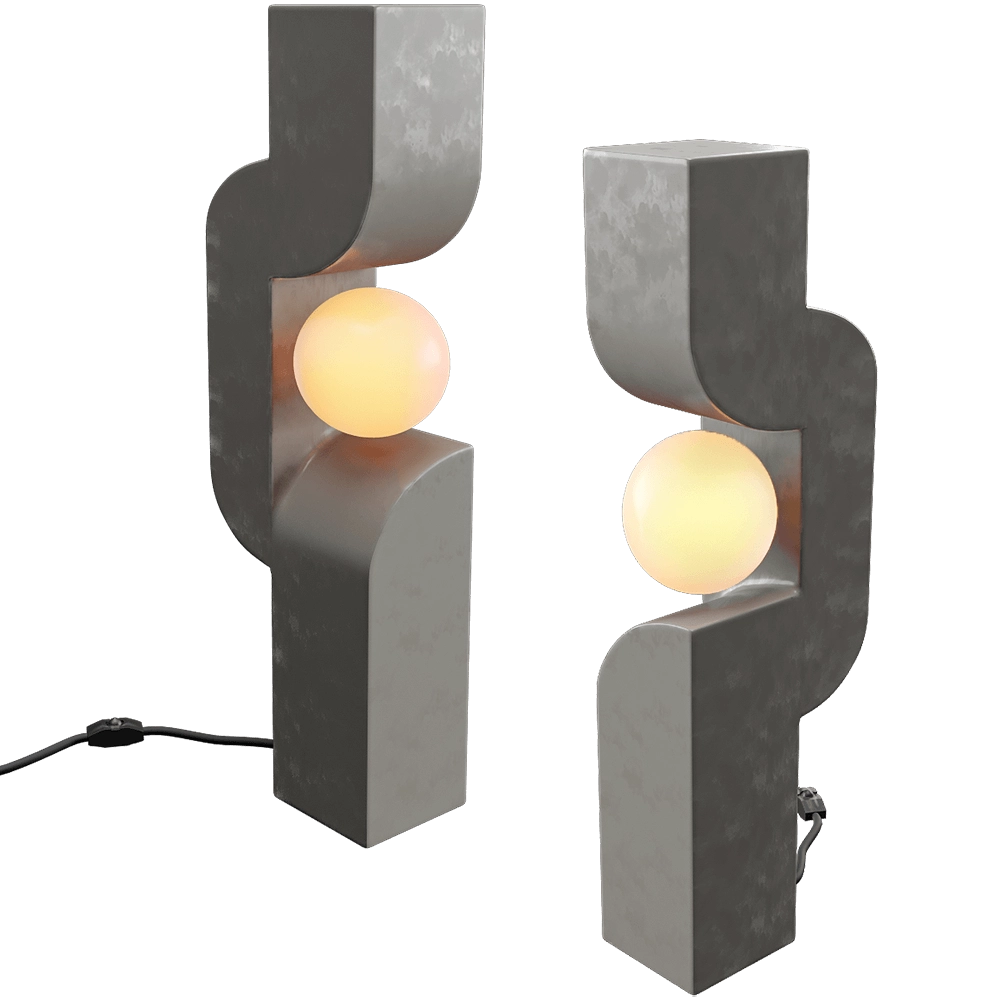 101 Copenhagen - Floor lamp Sitting Man Big - Dark gray 3D Model