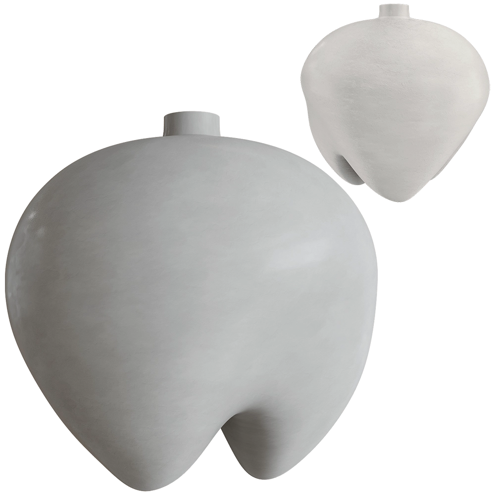 101 Copenhagen - Large vase Sumo - Bone white 3D Model