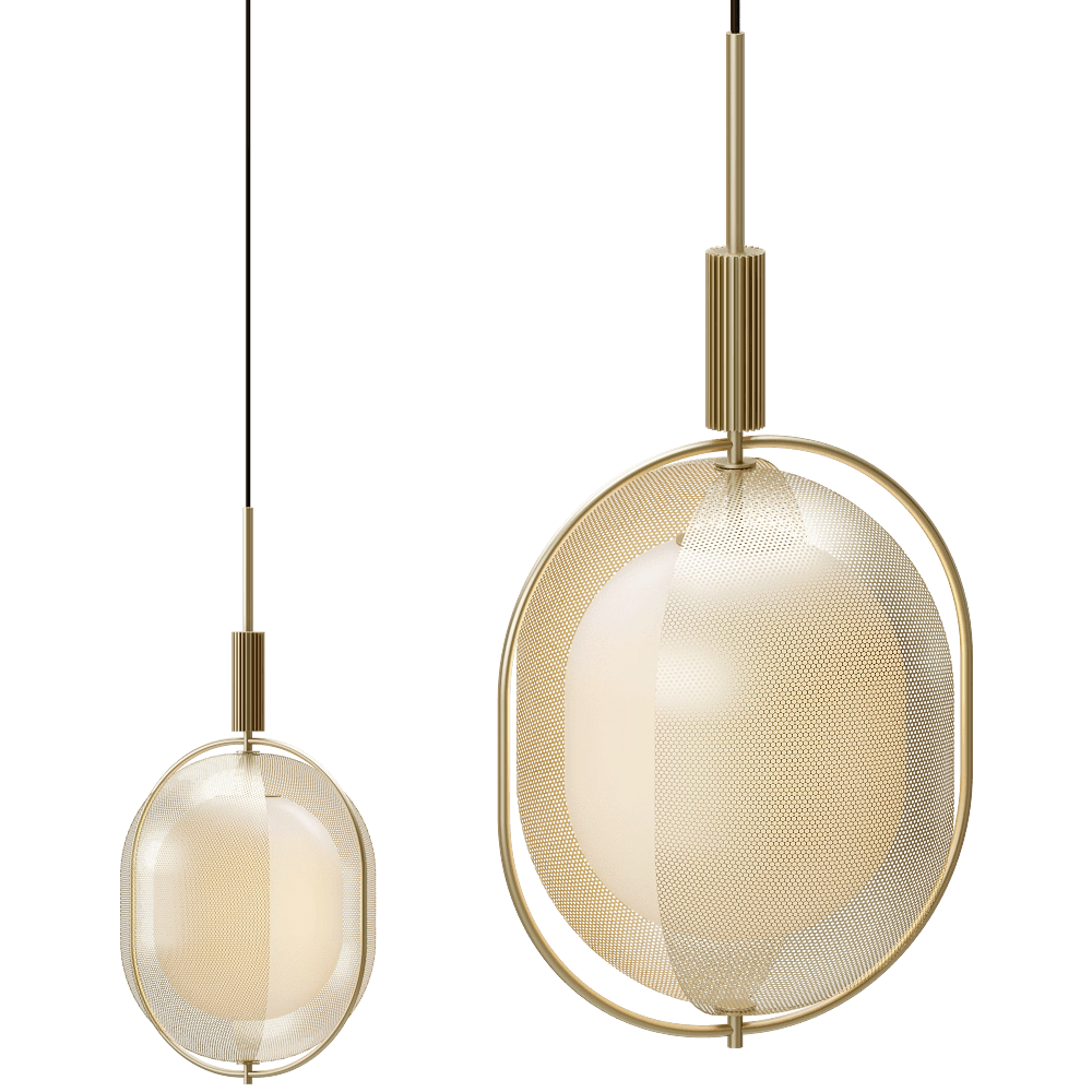 101 Copenhagen - Pendant  lamp Pearl Brass 3D Model