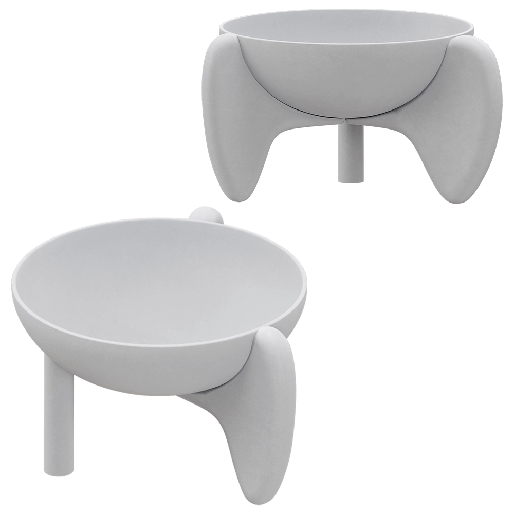 101 Copenhagen - Plant Pot Wing Bowl Big - Bone White 3D Model