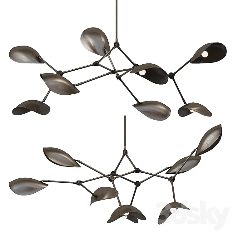 101 Copenhagen STINGRAY Chandelier 3D Model Free
