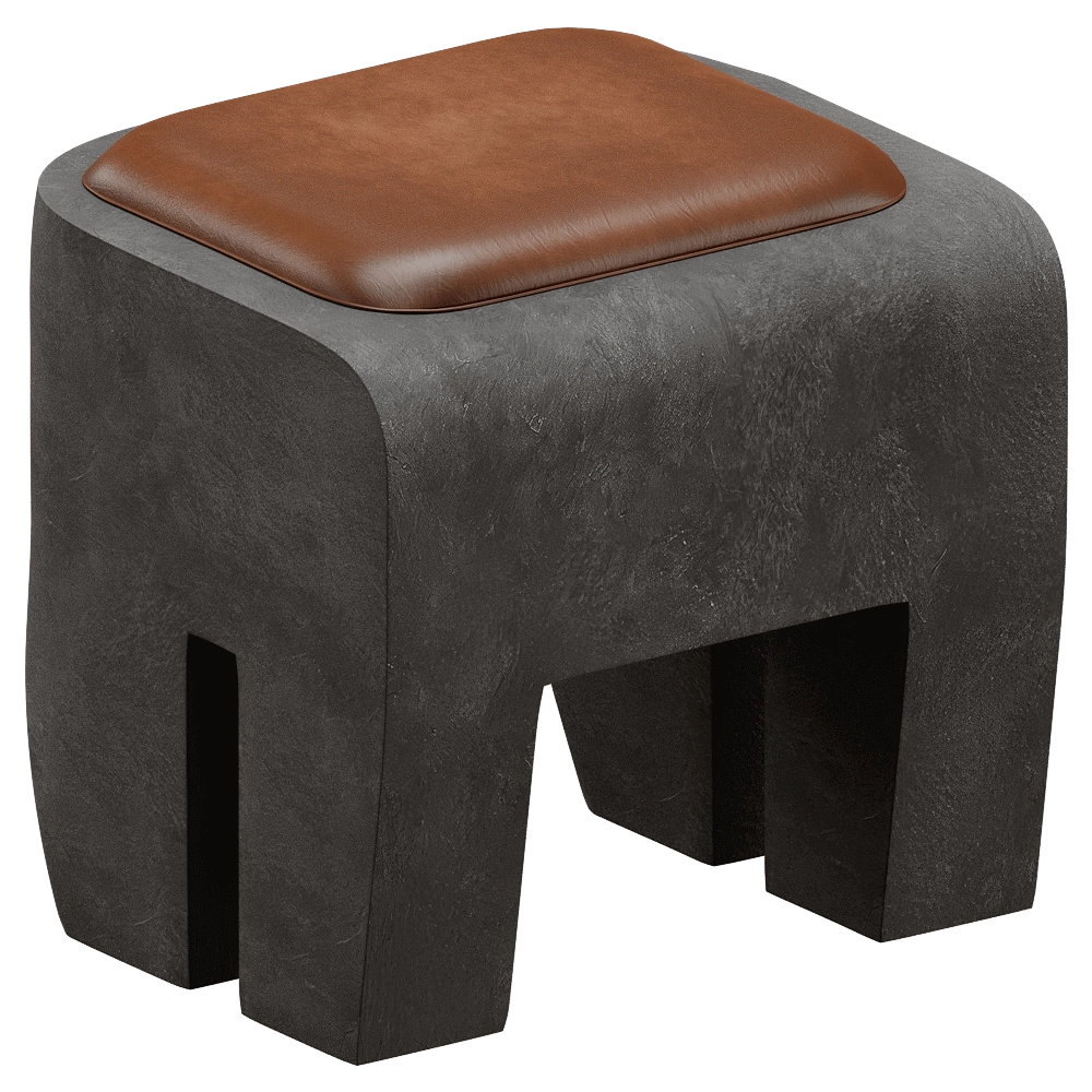 101 Copenhagen - Stool Sculpt - Concrete 3D Model
