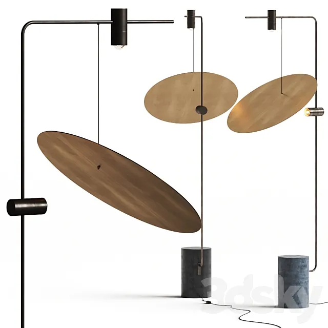 101 Copenhagen The Moon Floor Lamps 3D Model