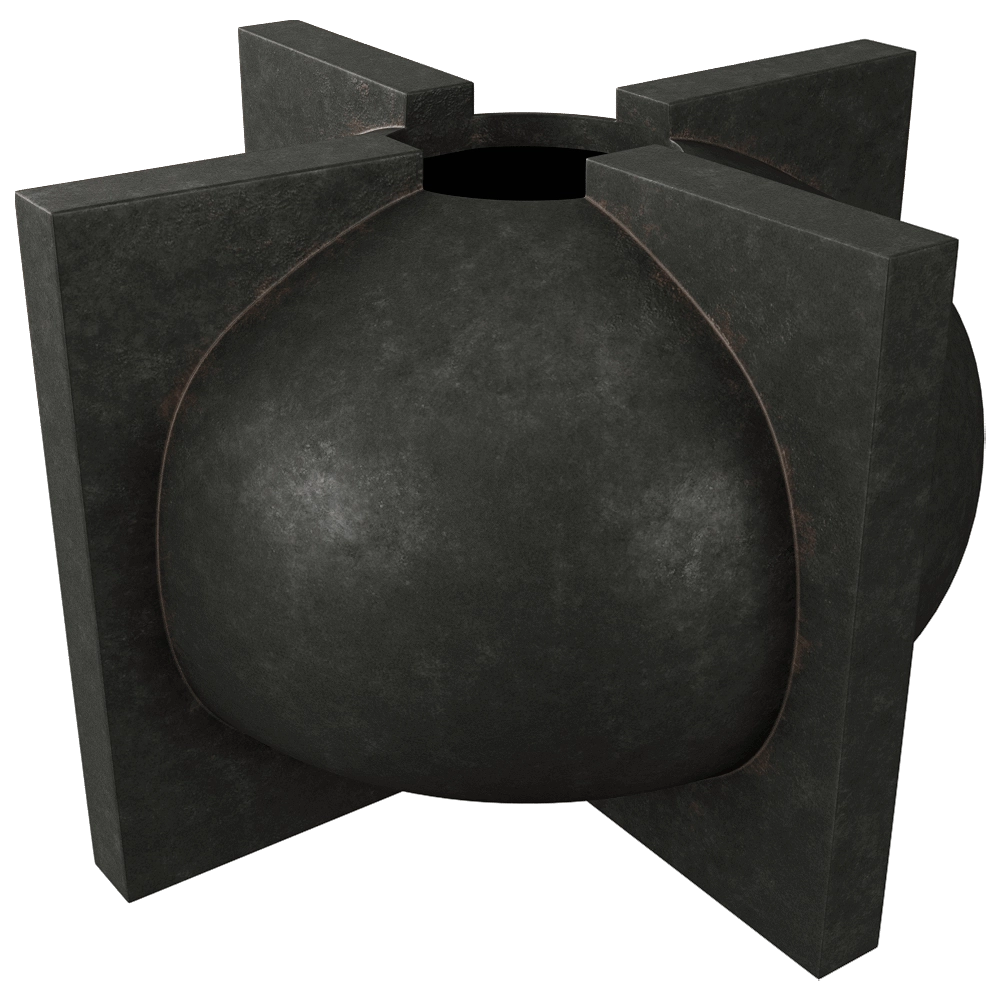 101 Copenhagen - Vase Kyoto big - coffee 3D Model