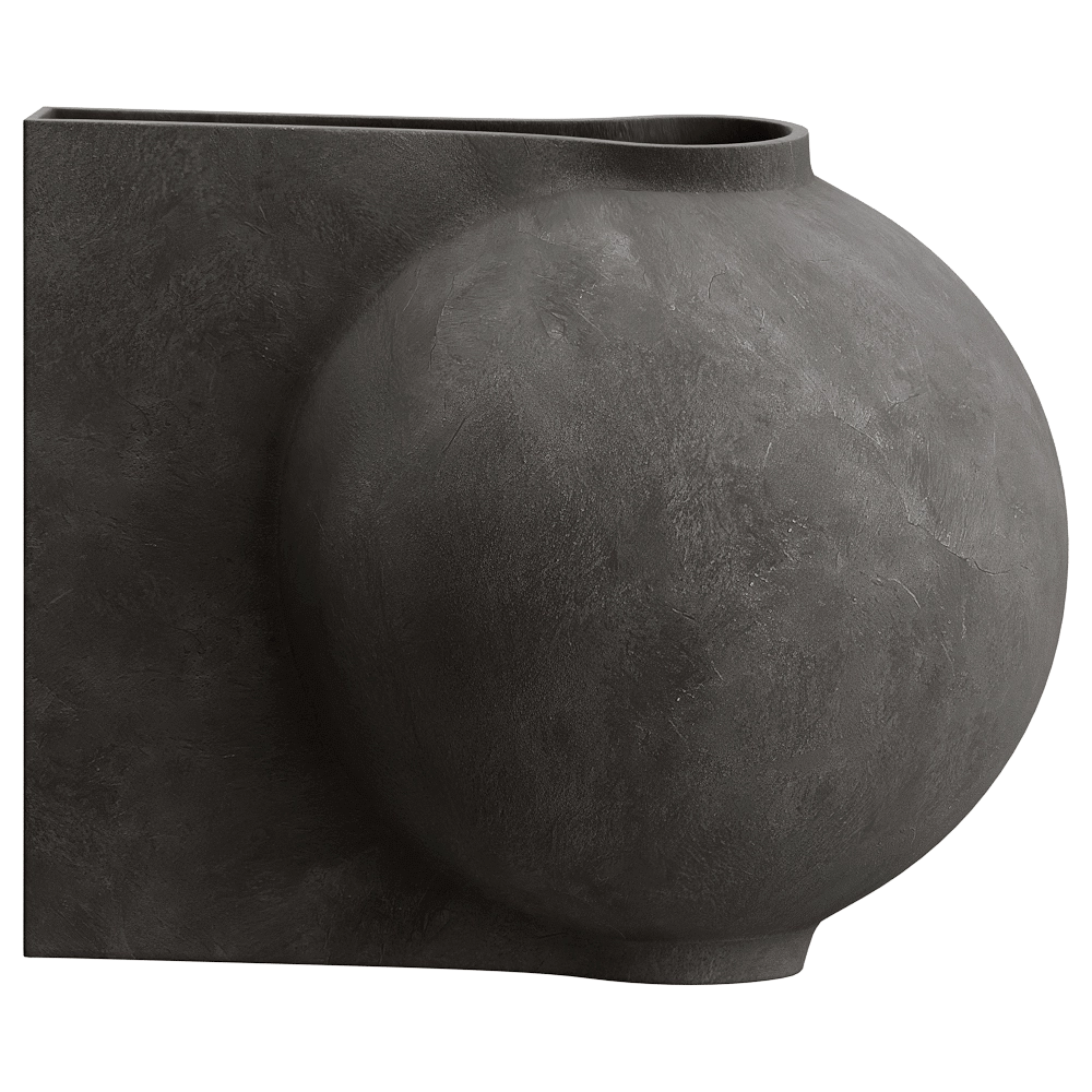 101 Copenhagen - Vase Offset Big - Coffee 3D Model