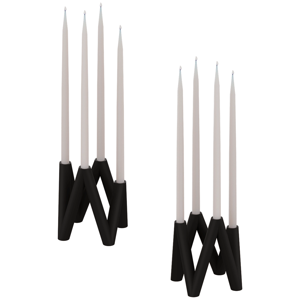 101 Copenhagen - W Candle Holder - Black 3D Model