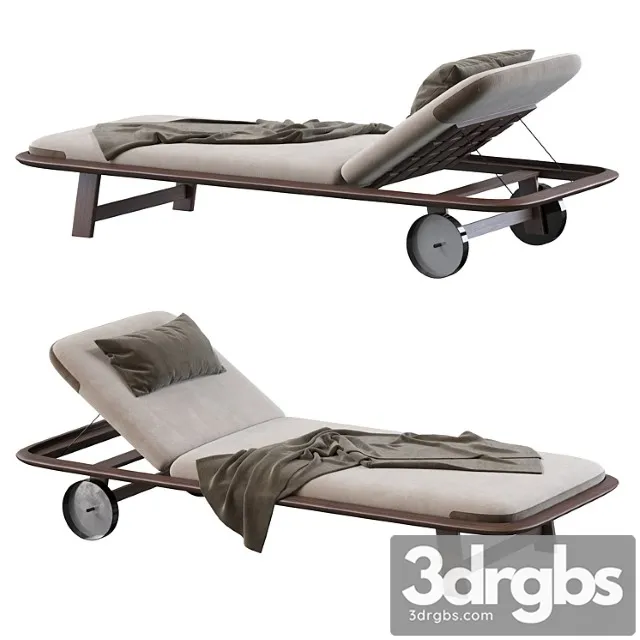10th Tellaro Sun Lounger by Exteta 3D Model Free