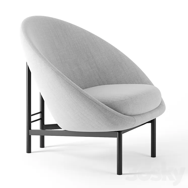 115 Armchair by Theo Ruth 3D Model