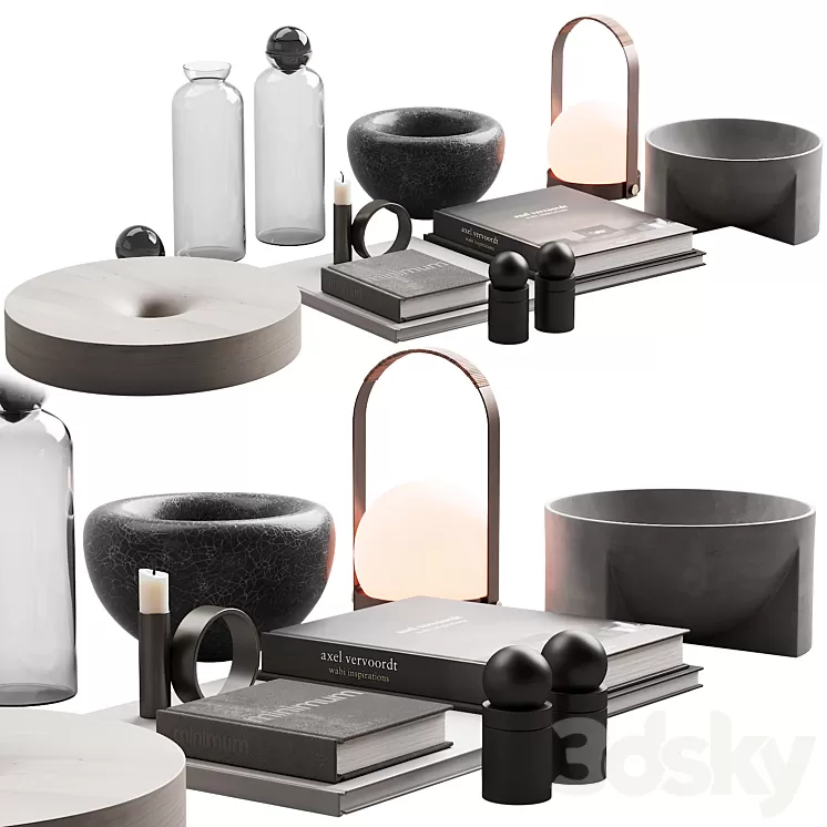 115 decorative set 028 japan style decor P02 3D Model Free