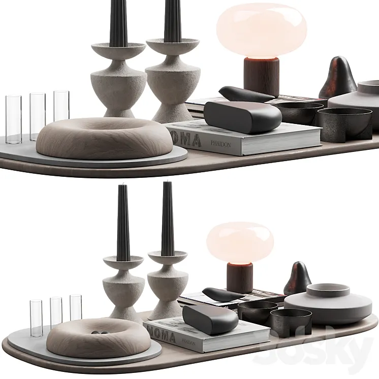 117 decorative set 030 japan style decor P04 3D Model Free