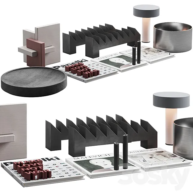 118 decorative set 031 soviet union style decor 3DModel