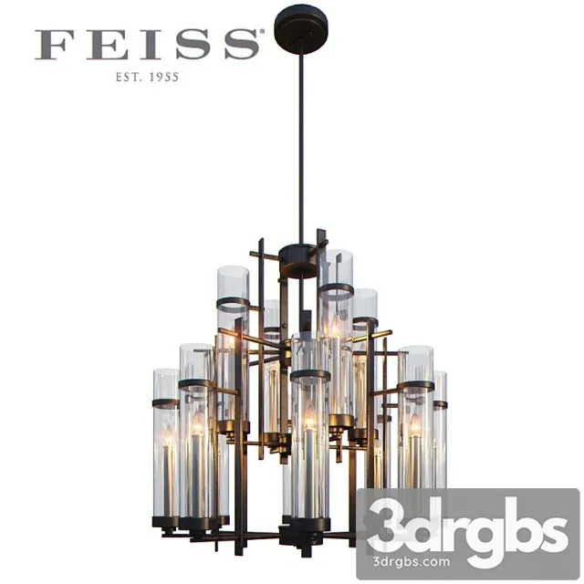 12 Light Multi Tier Chandelier 3D Model Free