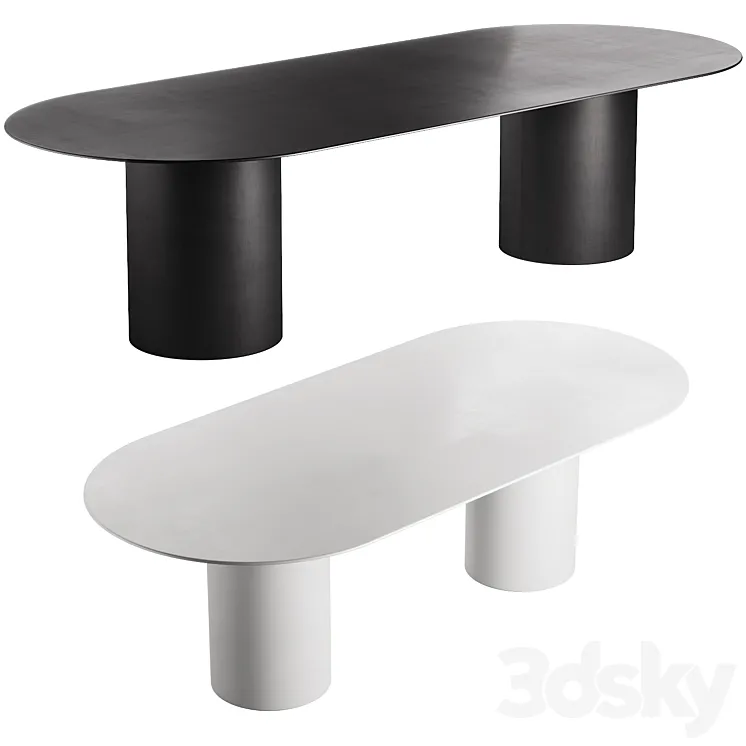 125 Desalto MM8 table by Guglielmo Poletti 3D Model Free Download