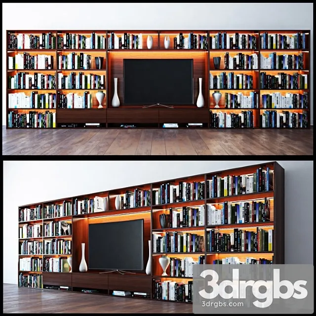 13 Stiellage Book Store 3D Model Free