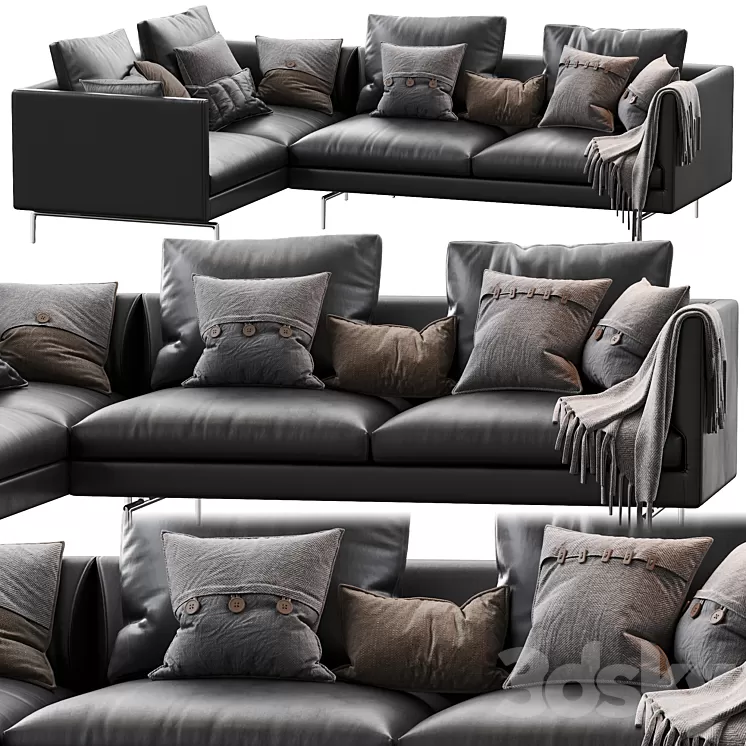 1333 Flamingo Zanotta Sofa 3D Model