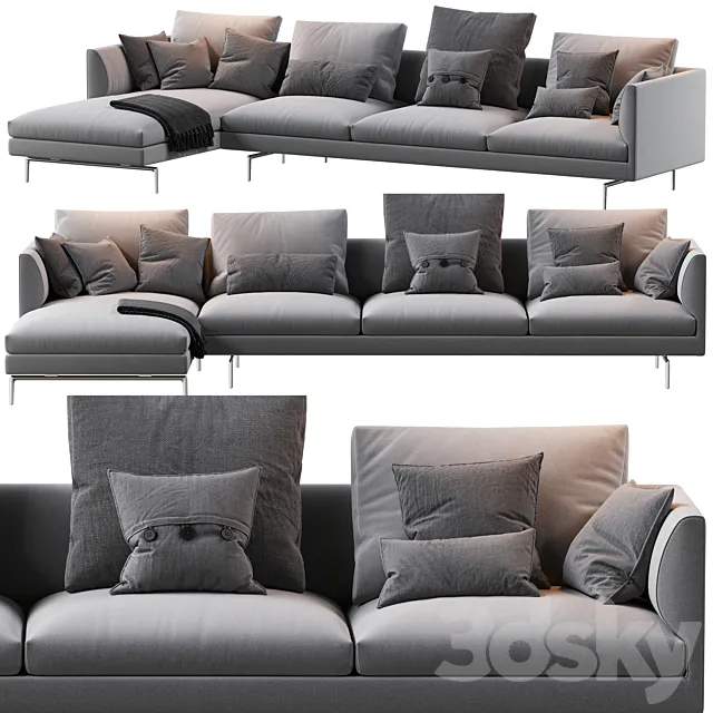 1333 Flamingo Zanotta Sofa 3DModel