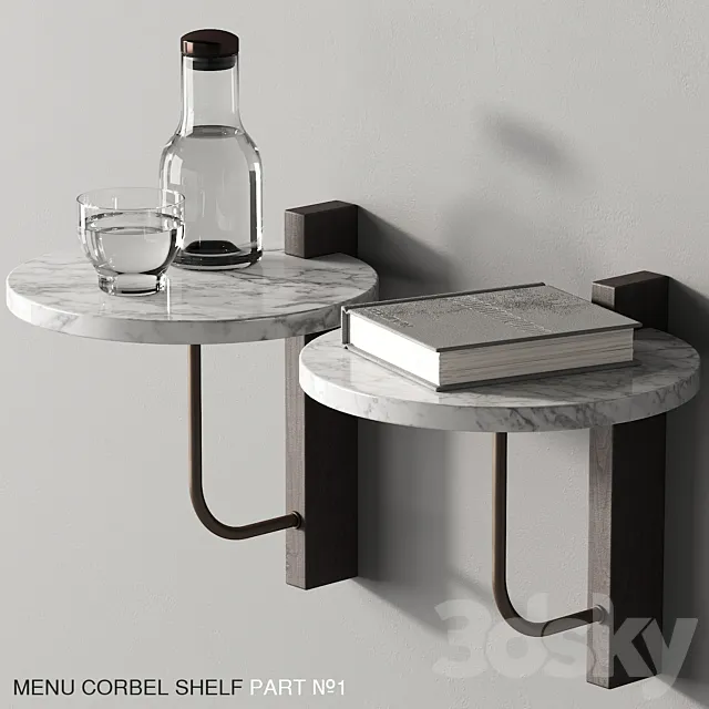 139 Menu Corbel Shelf by Kroyer Saetter Lassen P01 3D Model