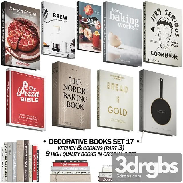 146 decorative set 17 kitchen and cooking p03 3D Model Free