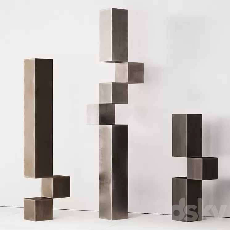 165 interior sculptures 01 stephan siebers bronze P01 3D Model