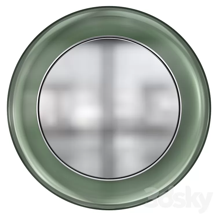 1669 Circular Glass Mirror 3D Model