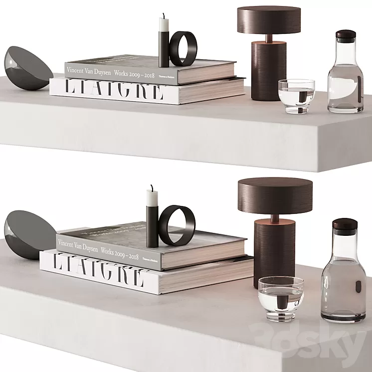 174 decorative set 035 menu liaigre Vincent Van Dyusen 00 3D Model Free