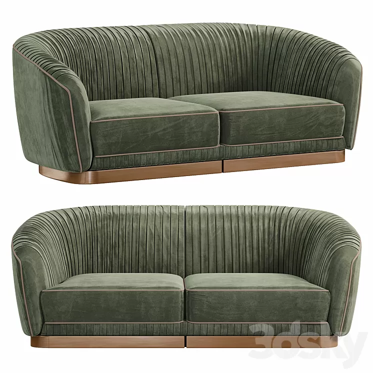 1750 SOFA Oro Patina Brillo by Tecninovainteriors 3D Model
