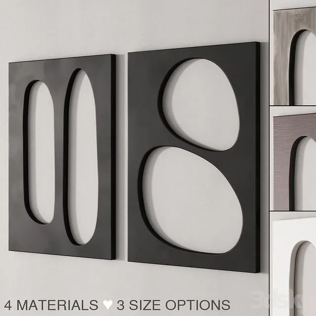 177 other decoration 01 decorative wall art 01 3D Model
