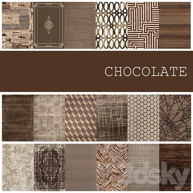 18 carpet color CHOCOLATE 3DModel