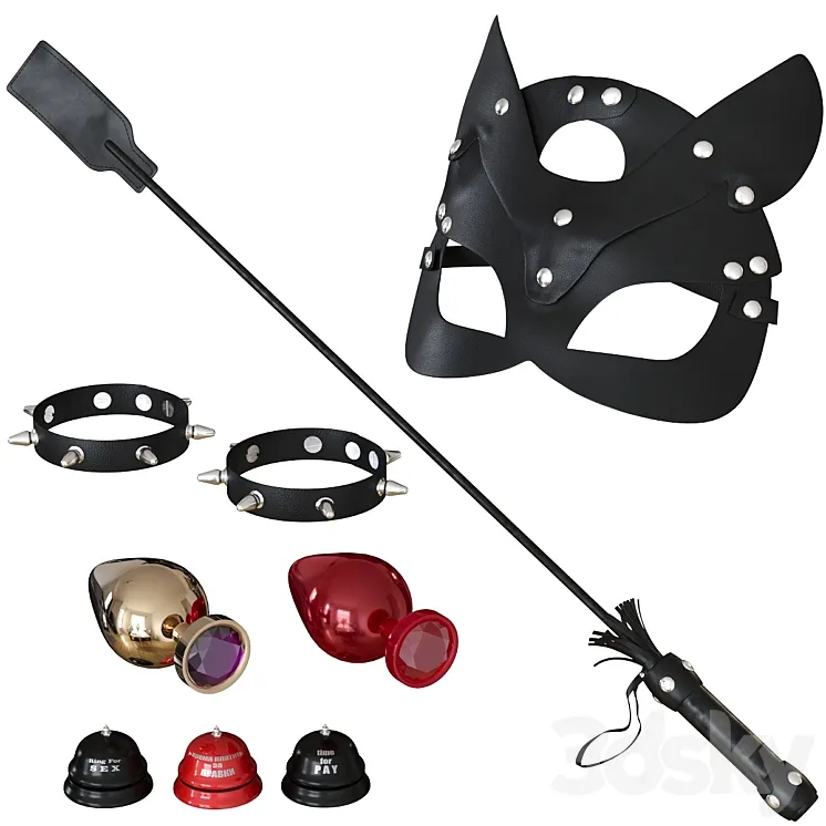 18+ Sex Accessories BDSM 3D Model Free