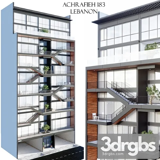 183 Achrafieh Lebanon 3D Model Download