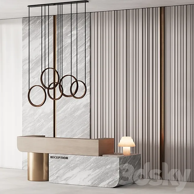 184 office furniture 04 reception desk 04 3DModel