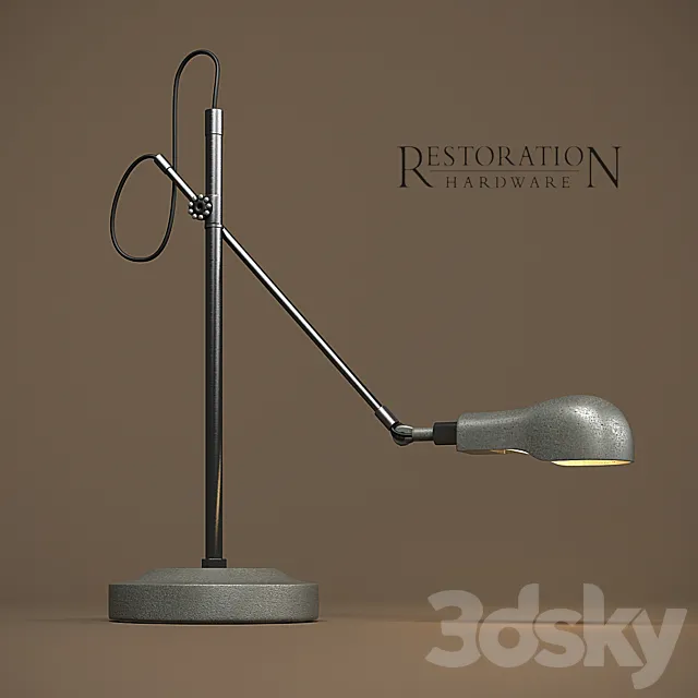 1900s Pharmacy Task Accent Lamp 3DModel